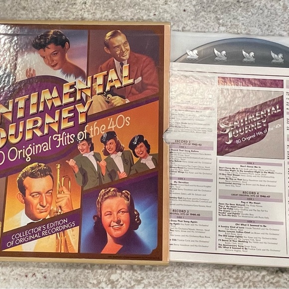 80 Original Hits of the 40s ~ Box set of Albums!! Vintage Vinyl!!! - Picture 3 of 5